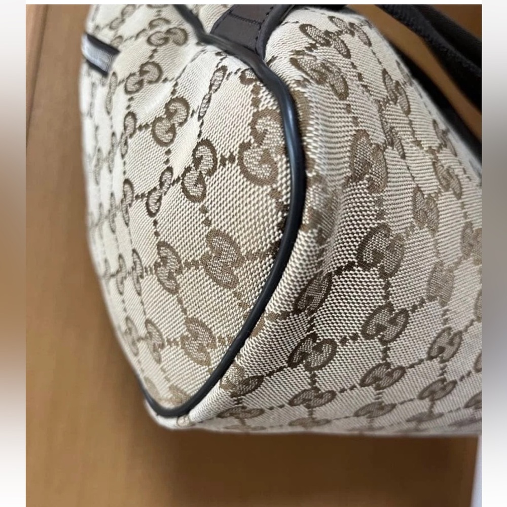 Gucci Beige Gg Pattern Backpack - image 8